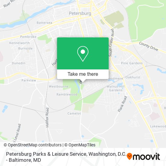Petersburg Parks & Leisure Service map