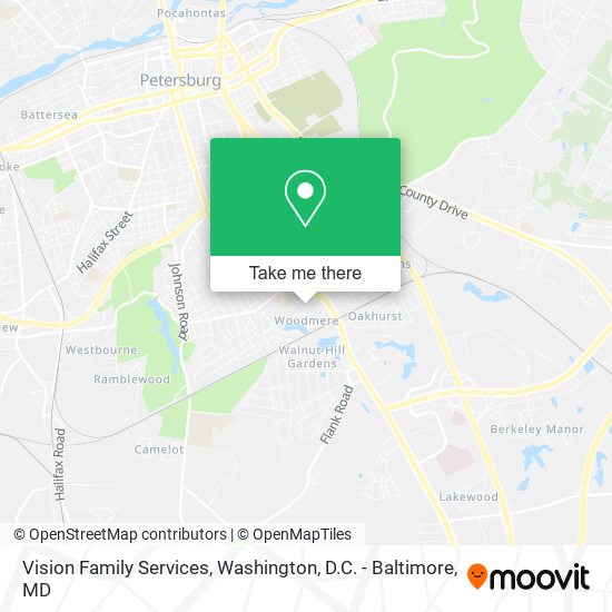 Vision Family Services map