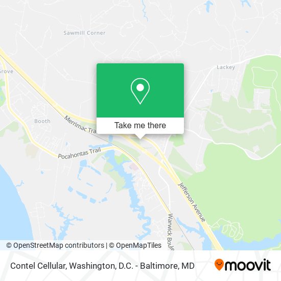 Contel Cellular map