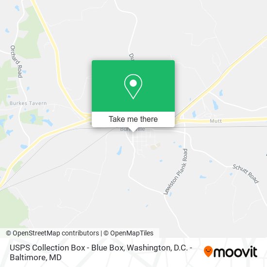 USPS Collection Box - Blue Box map