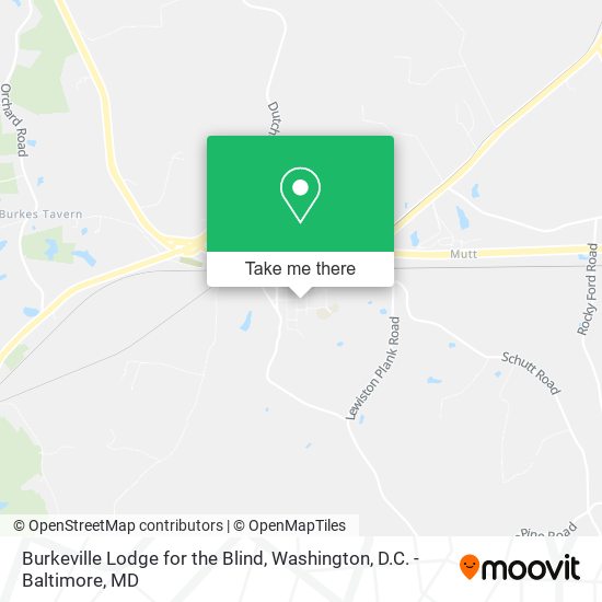 Mapa de Burkeville Lodge for the Blind