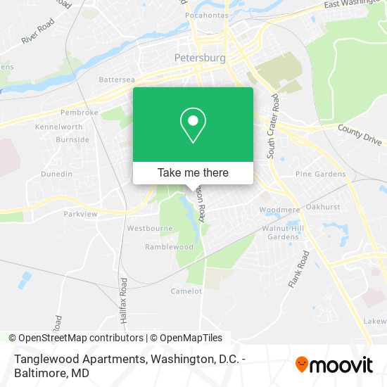 Tanglewood Apartments map