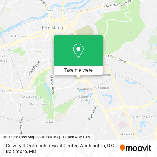 Mapa de Calvary II Outreach Revival Center
