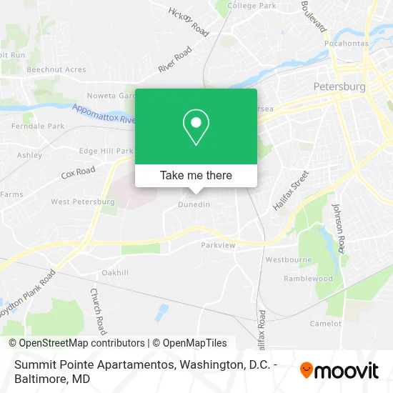 Summit Pointe Apartamentos map