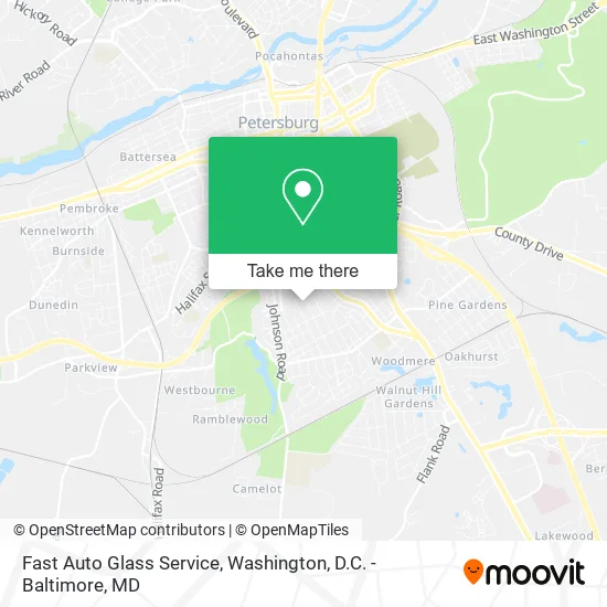 Fast Auto Glass Service map