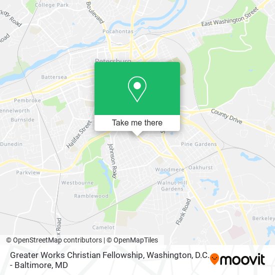 Mapa de Greater Works Christian Fellowship