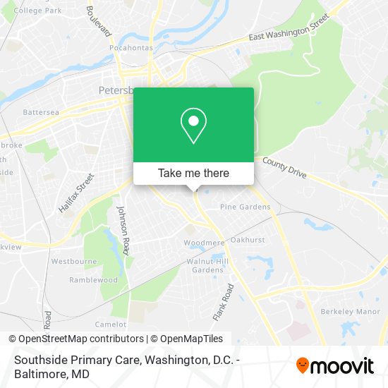 Southside Primary Care map