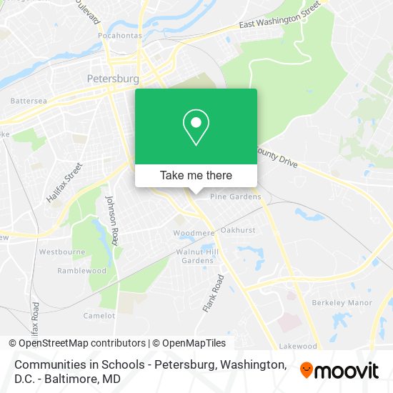 Mapa de Communities in Schools - Petersburg