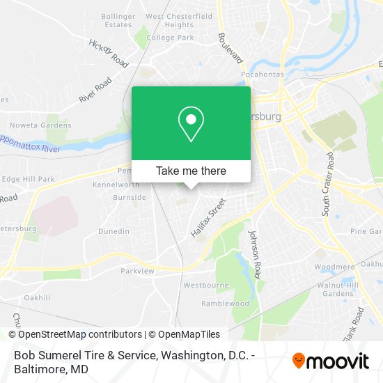 Mapa de Bob Sumerel Tire & Service