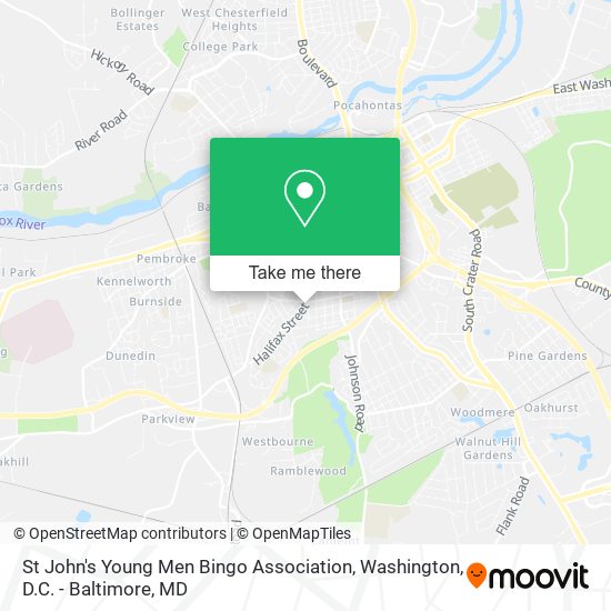 Mapa de St John's Young Men Bingo Association
