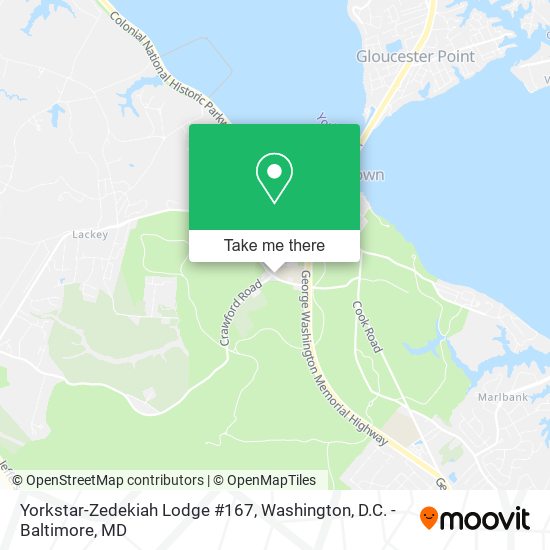 Yorkstar-Zedekiah Lodge #167 map