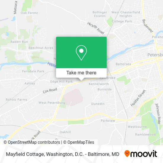 Mayfield Cottage map