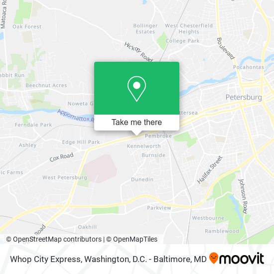 Whop City Express map