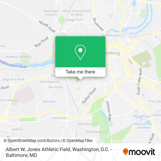 Albert W. Jones Athletic Field map