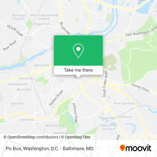 Mapa de Po Box