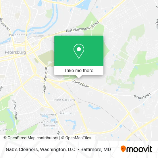 Gab's Cleaners map