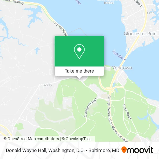 Donald Wayne Hall map