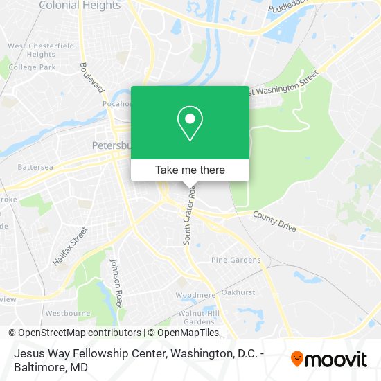 Jesus Way Fellowship Center map