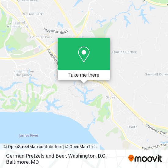 German Pretzels and Beer map