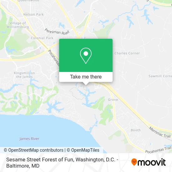 Sesame Street Forest of Fun map