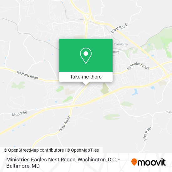 Ministries Eagles Nest Regen map