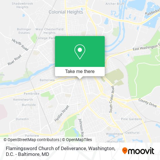 Mapa de Flamingsword Church of Deliverance