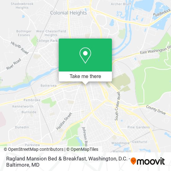 Mapa de Ragland Mansion Bed & Breakfast