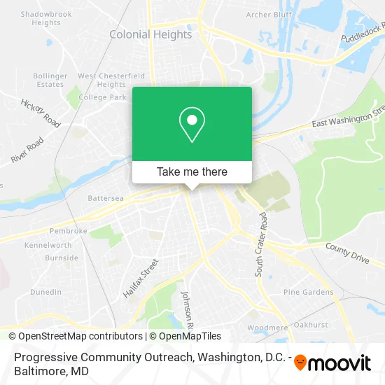 Progressive Community Outreach map