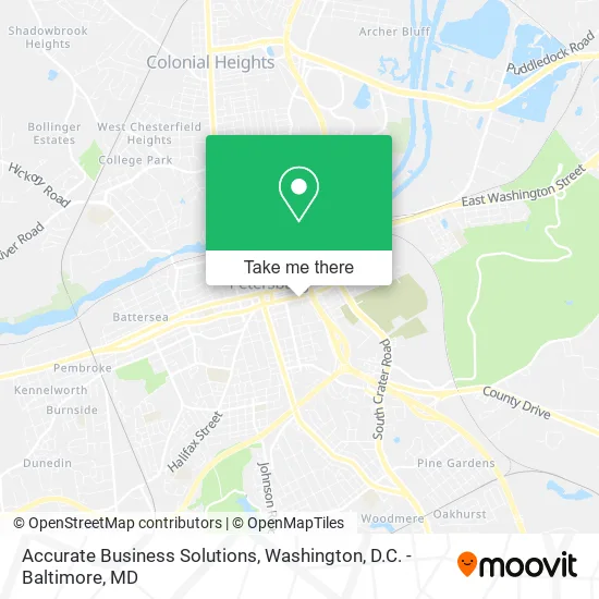 Mapa de Accurate Business Solutions