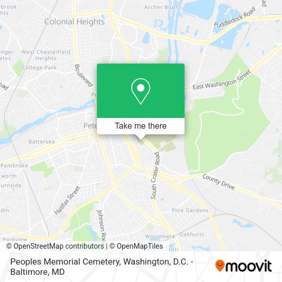 Mapa de Peoples Memorial Cemetery
