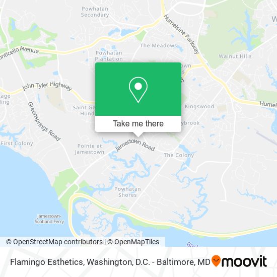 Flamingo Esthetics map