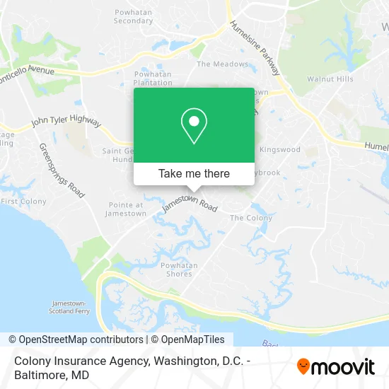 Colony Insurance Agency map