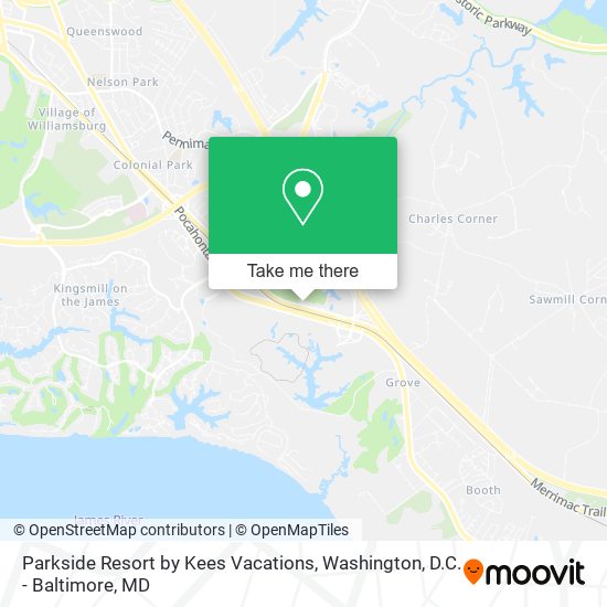 Parkside Resort by Kees Vacations map