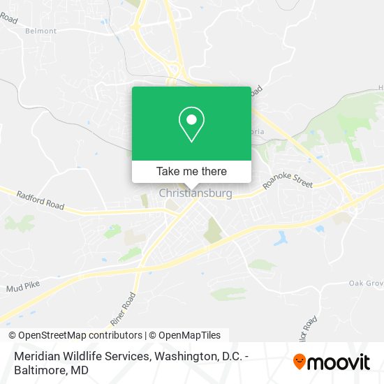 Meridian Wildlife Services map