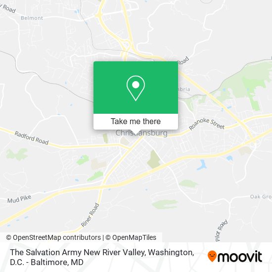 Mapa de The Salvation Army New River Valley