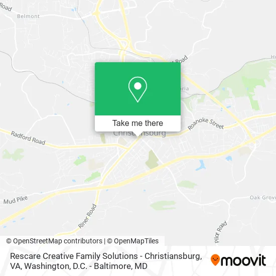Rescare Creative Family Solutions - Christiansburg, VA map