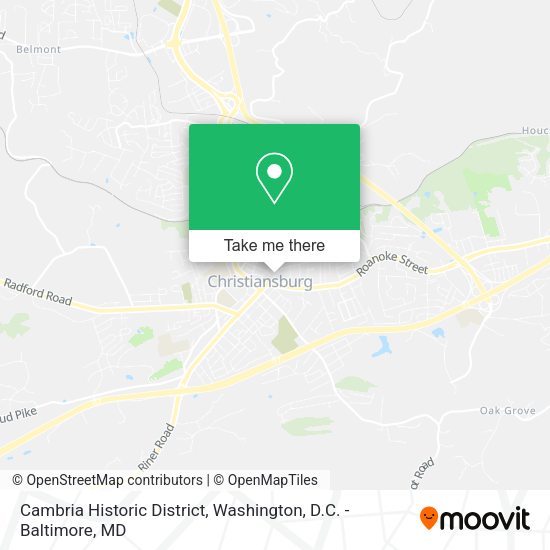 Cambria Historic District map