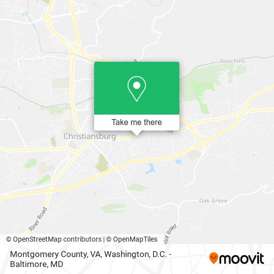 Montgomery County, VA map
