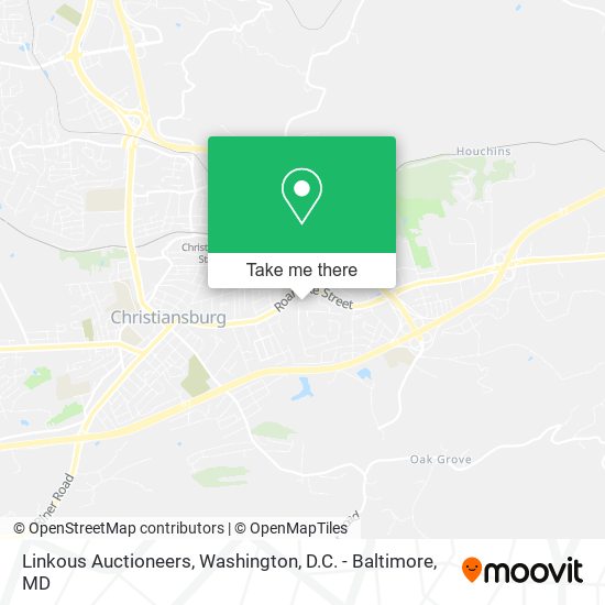 Linkous Auctioneers map