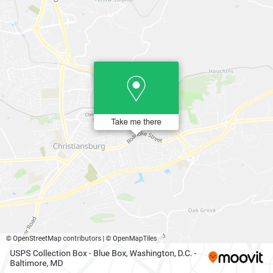 USPS Collection Box - Blue Box map