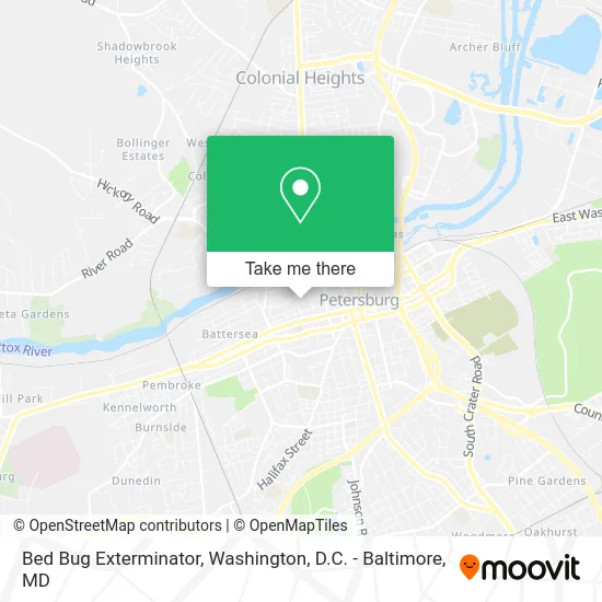 Bed Bug Exterminator map