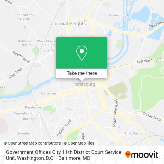 Government Offices City 11th District Court Service Unit map