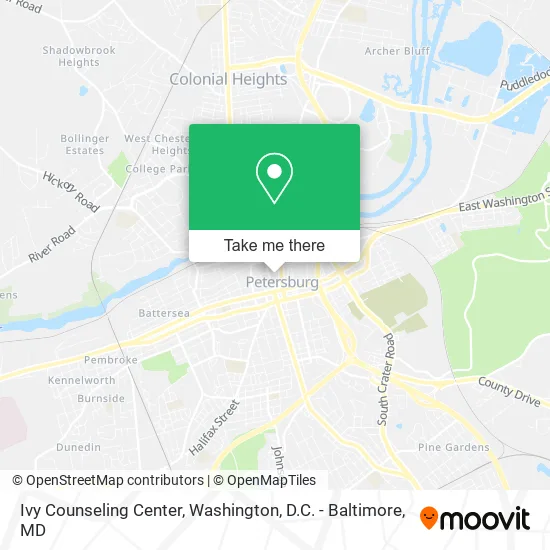 Ivy Counseling Center map