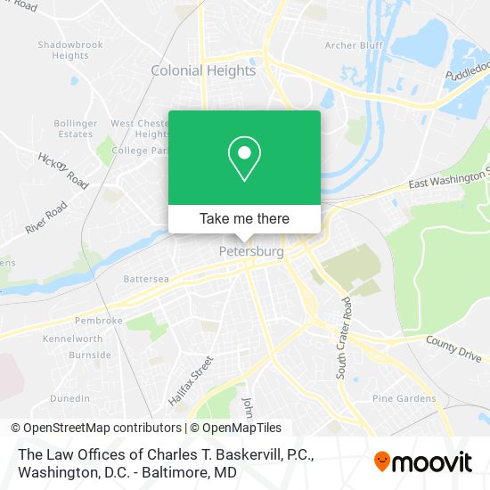 Mapa de The Law Offices of Charles T. Baskervill, P.C.