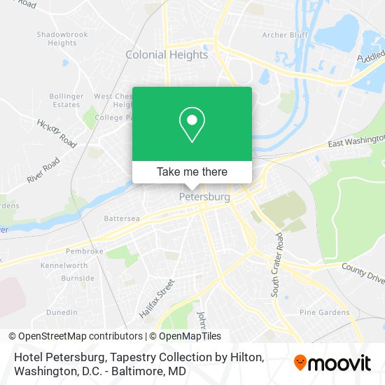 Hotel Petersburg, Tapestry Collection by Hilton map