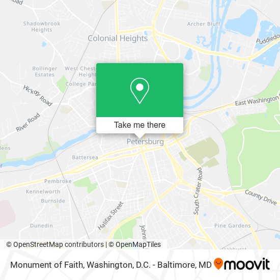 Monument of Faith map