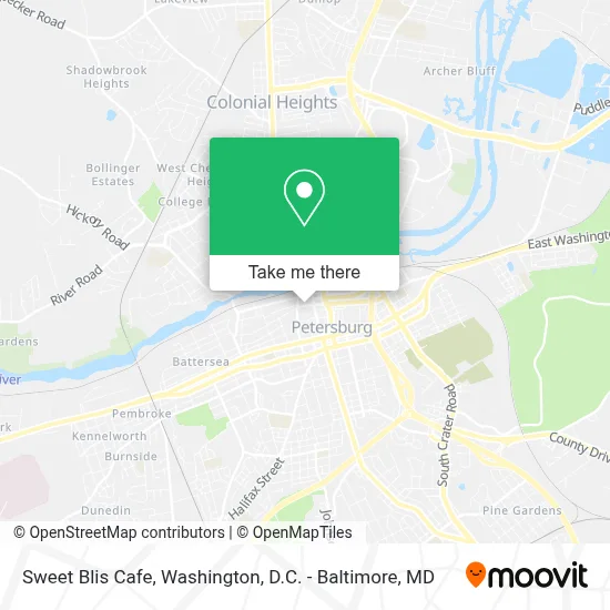 Sweet Blis Cafe map