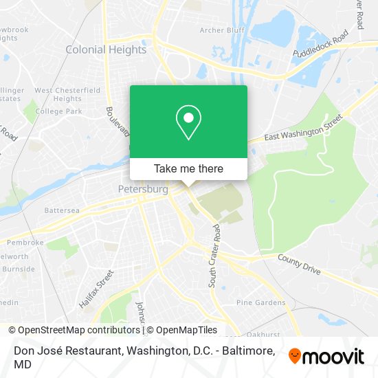 Mapa de Don José Restaurant