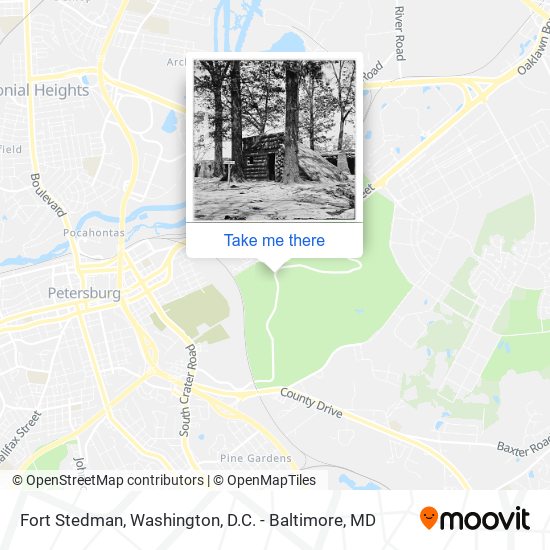 Fort Stedman map