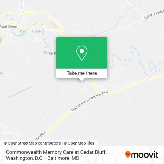Commonwealth Memory Care at Cedar Bluff map